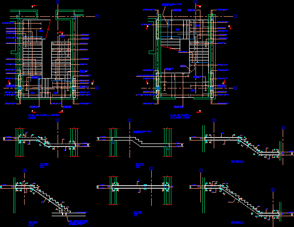 Escalera de hormigon