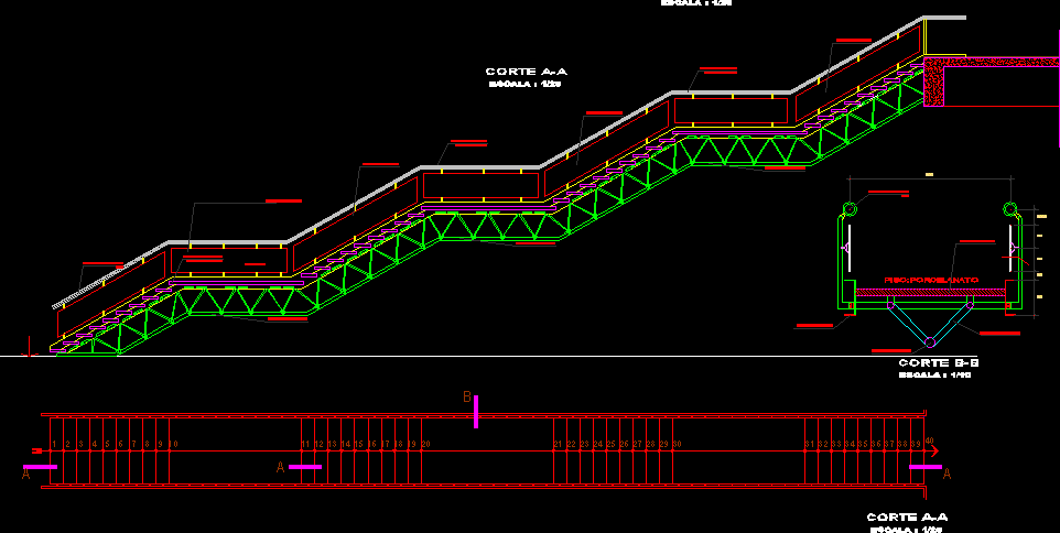 Escalera en detalle