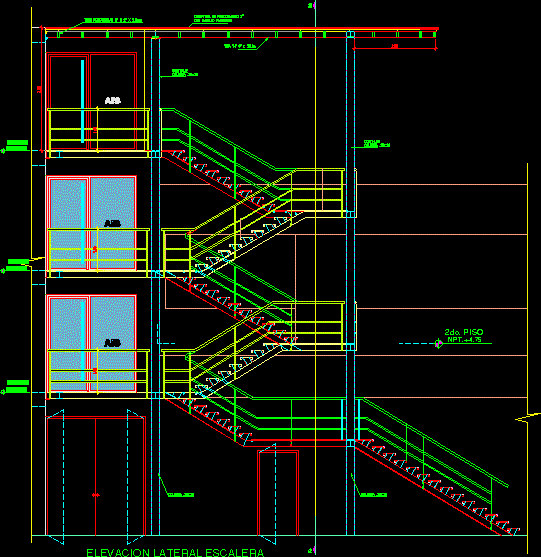 Escalera metalica