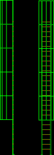 Escalera tipo gato 2d