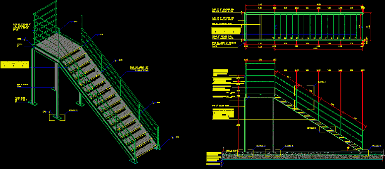 Escalera metalica