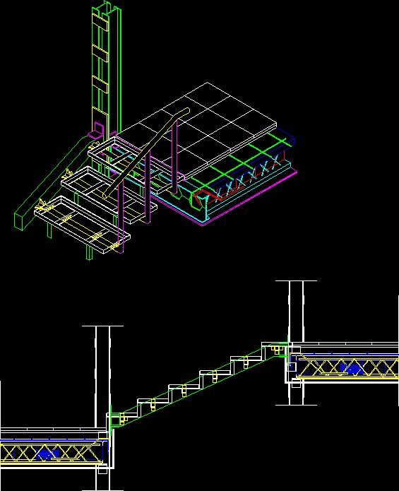 Escalera de madera