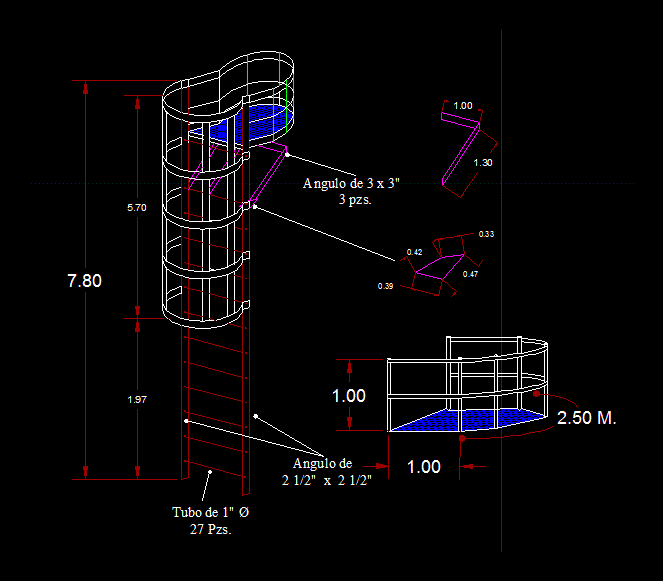 Escalera metalica