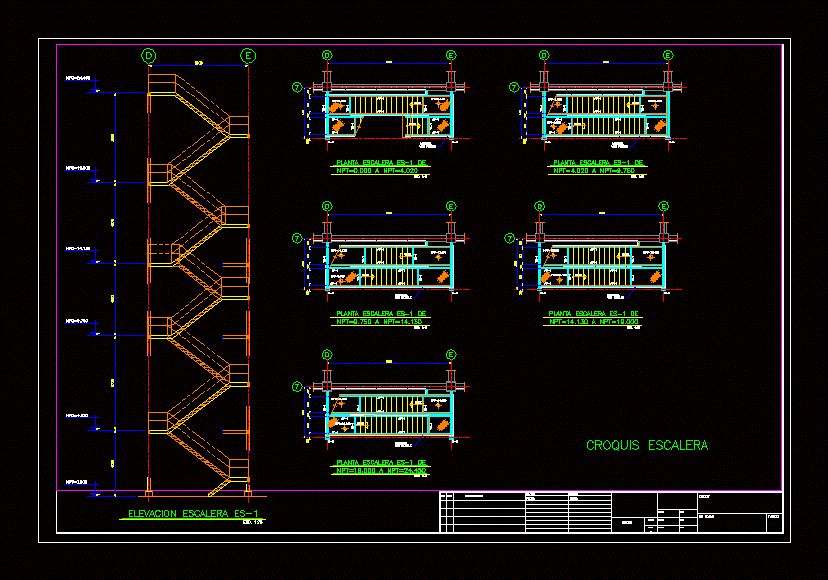 Escalera metalica