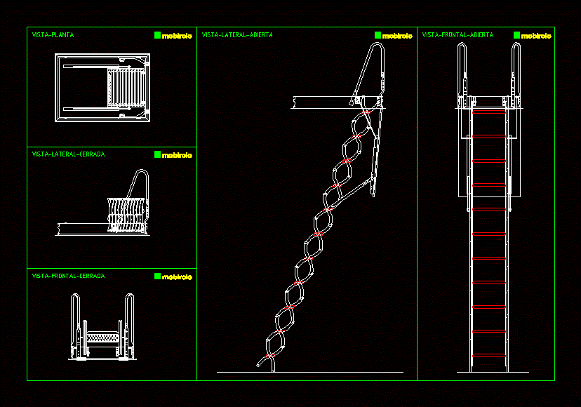 Escalera plegable