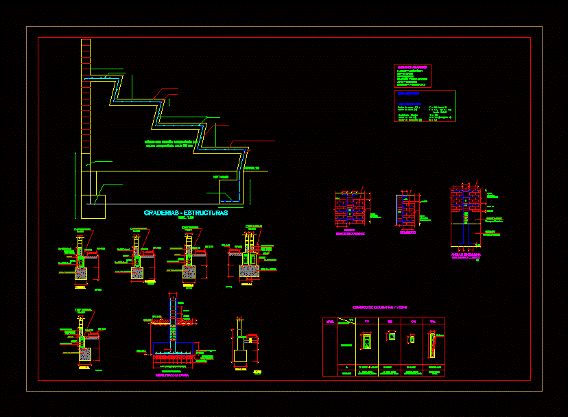 Estructura de gradería