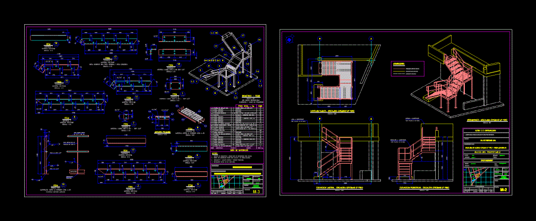 Planos cubiert metalica