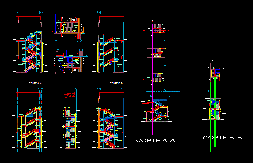 Escalera metalica