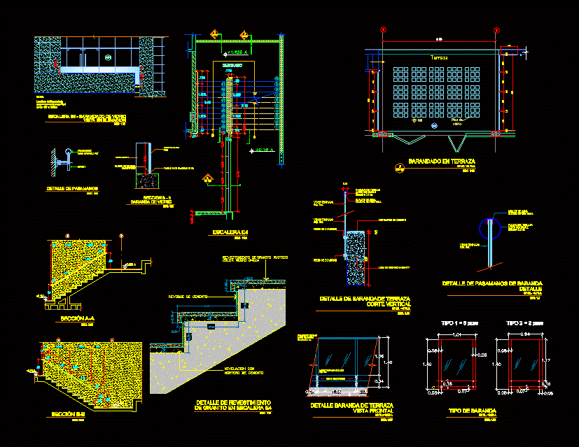 Pasamanos y escaleras