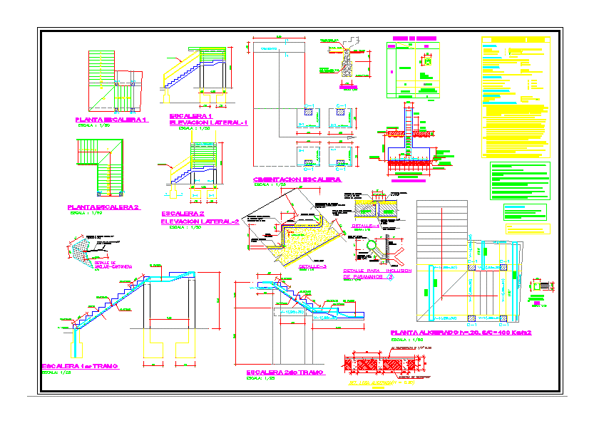 Escalera en 