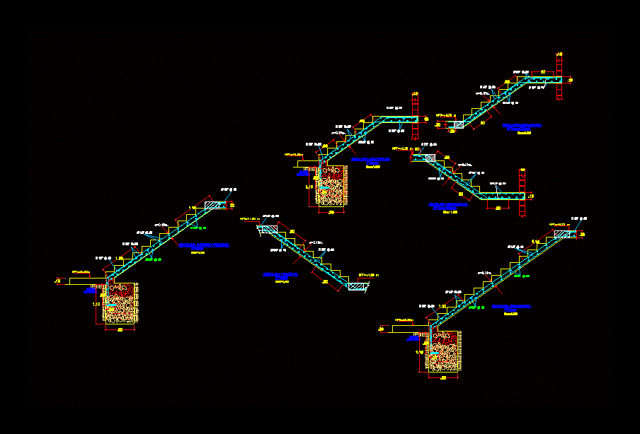 Escalera de 2 tramos