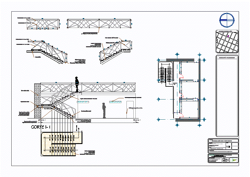 Escalera y barandal