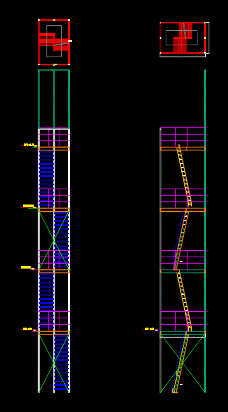 Escalera inclinada