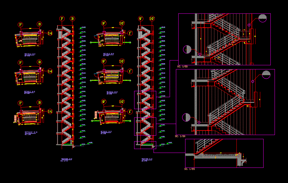 Caja de escaleras 12 niveles