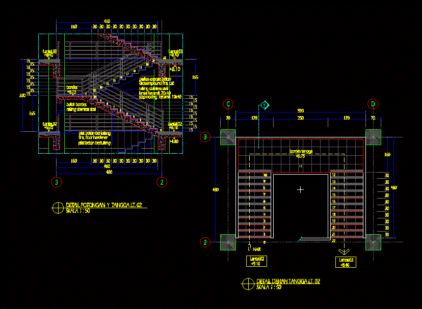 Escaleras de concreto - 02