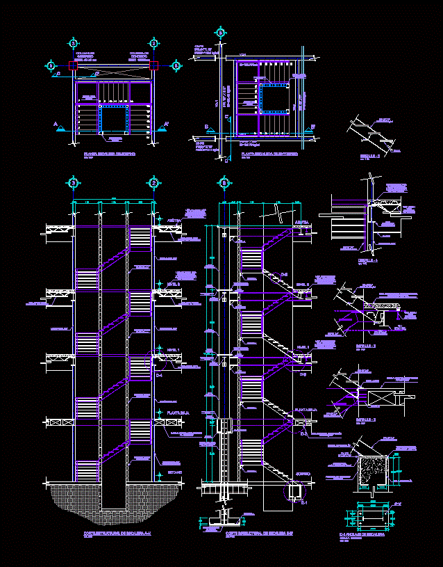 Escalera metalica