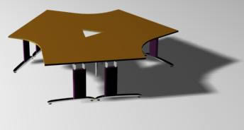 Conference table 3 sides