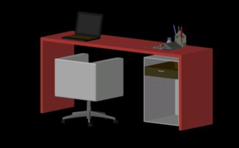scrivania 3d