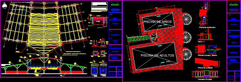 Pool and social room - construction details