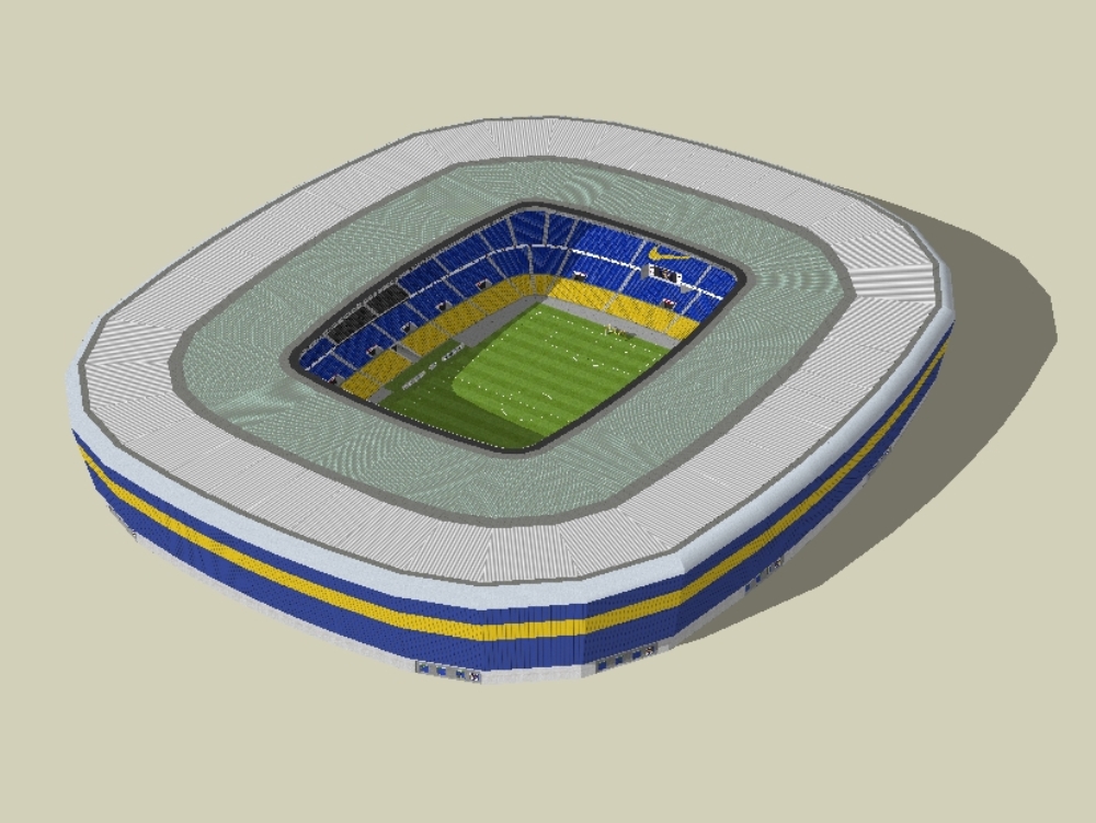 Erweiterung des Stadions La Bombonera; 360 Grad