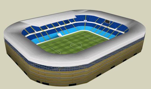 Estádio monumental - 3d