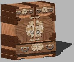 chest of drawers 3d