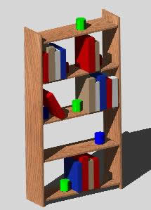 3d bookcase