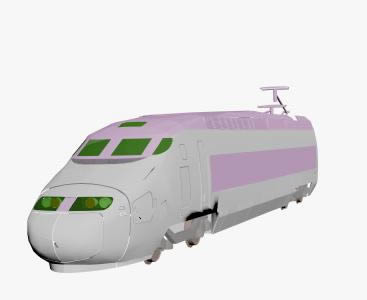3d passenger train