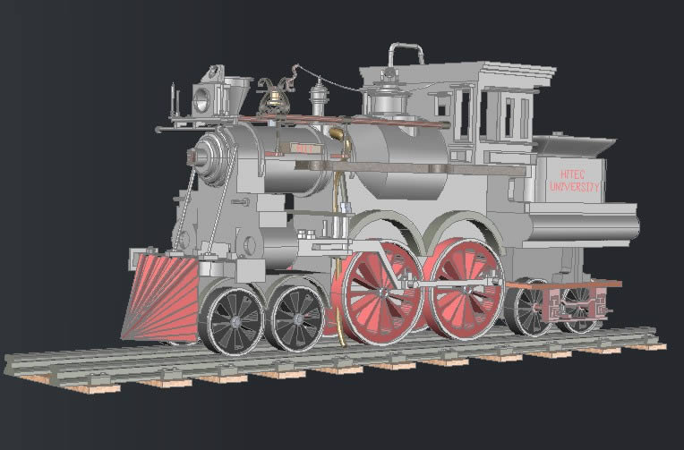 motore del treno a vapore