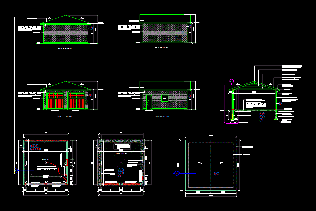 Freistehende Garage