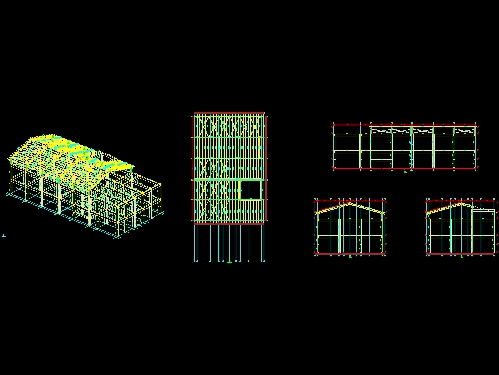 Muestra de techo de acero proyecto de terraza.