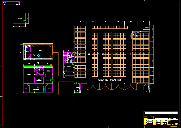 Hangar pour le stockage de produits secs sur palettes