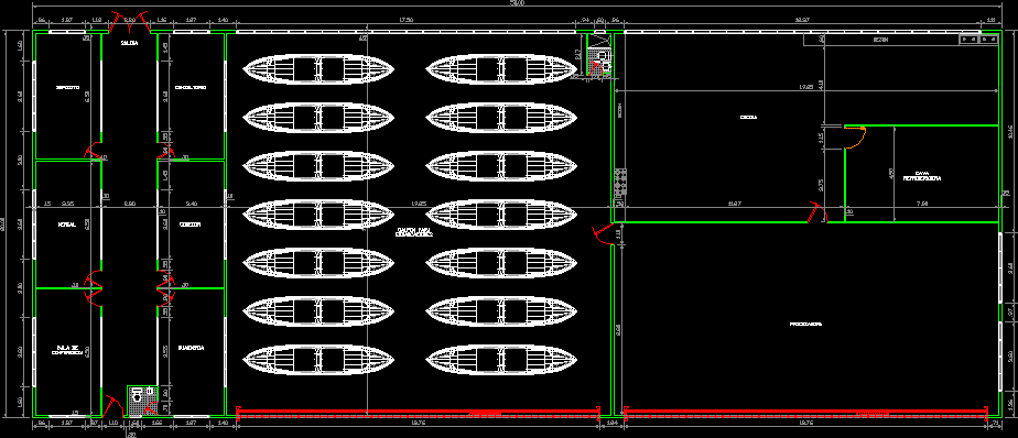 Galpon multiple para empresa de produccion de pescado