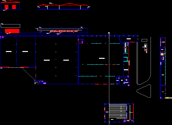 Proyecto de arquitectura de un galpon