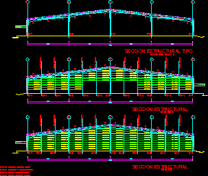 Entrepôt industriel 001 - sections