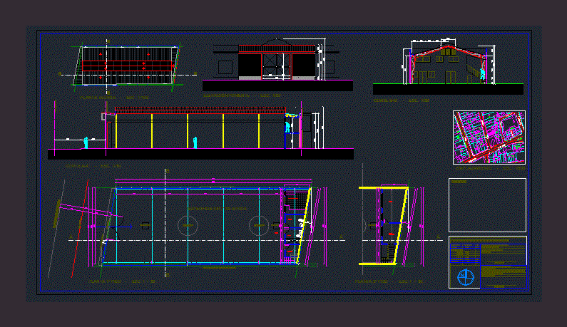 Taller Mecanico En Autocad Librería Cad 6283