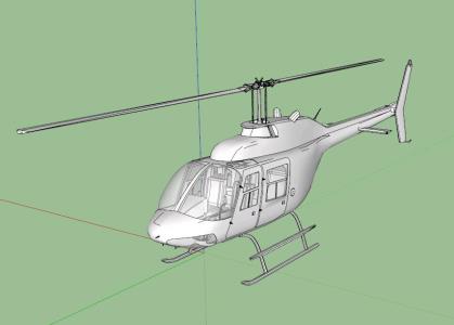 helicóptero 3d