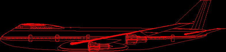 Perfil de Avion Comercial en CAD