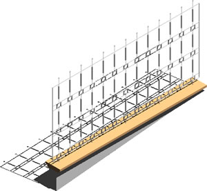 Clôture de séparation - 3d