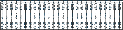 Détail de la clôture du forgeron