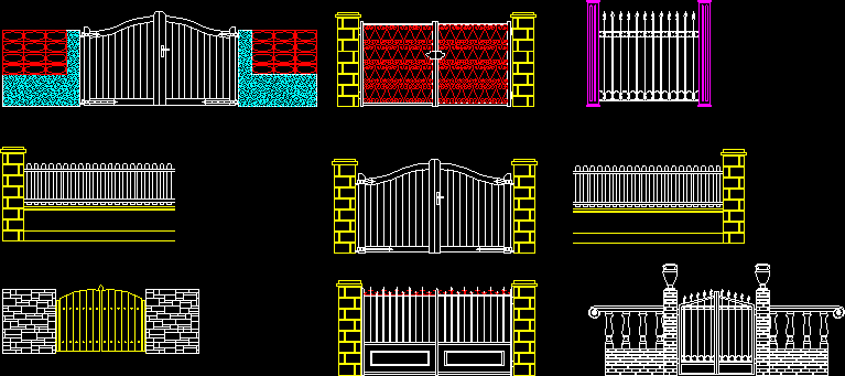 Portões e barras de fachada