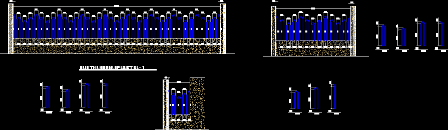 Curved pipe grating with construction details