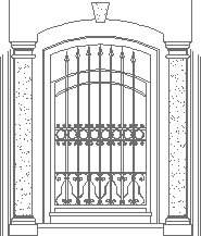 wrought iron gate