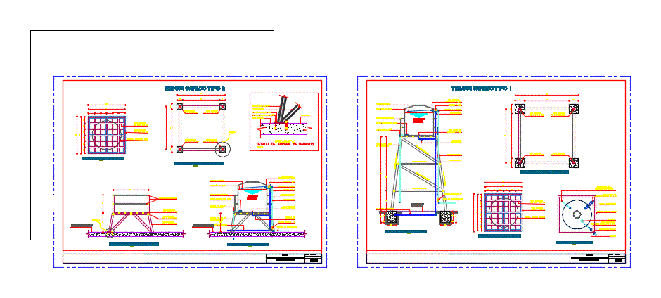 Planos de tanque elevado