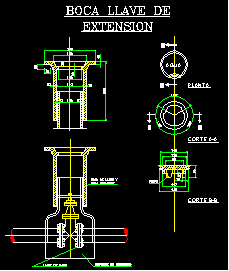 Boca llave de extension