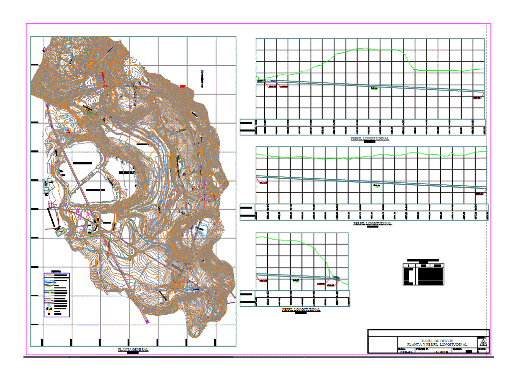 Plano de un tunel de canal