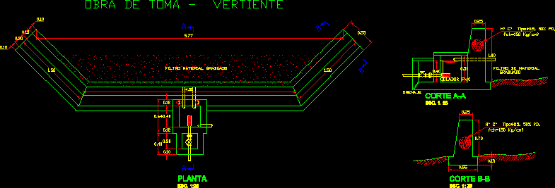 Obra de toma para vertientes