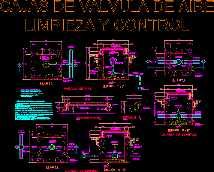 Valvula de control; aire y limpieza