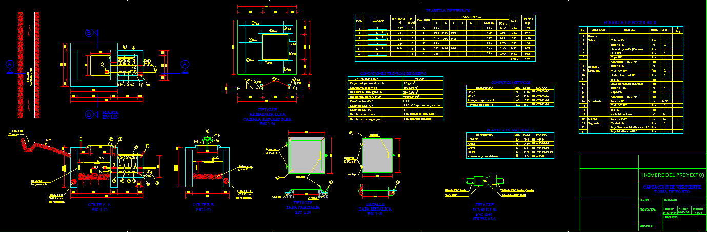 Obra de captacion de manantial