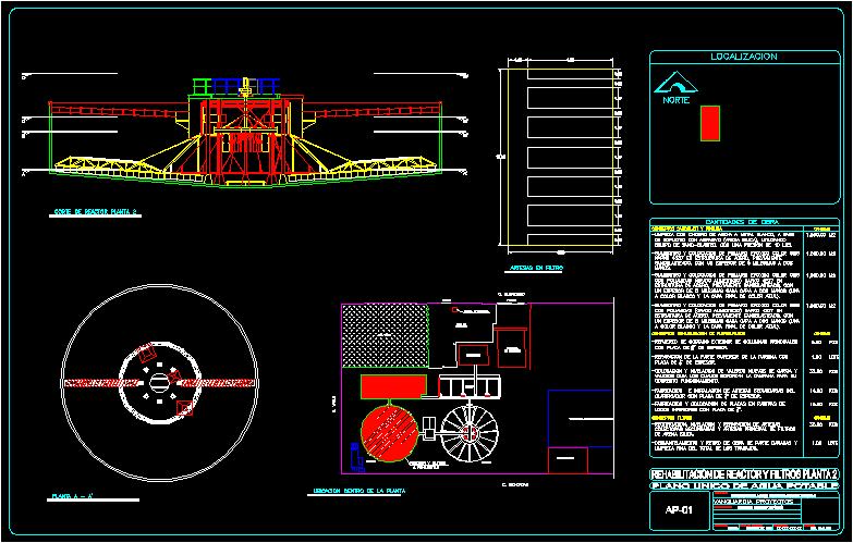 Reactor de planta potabilizadora